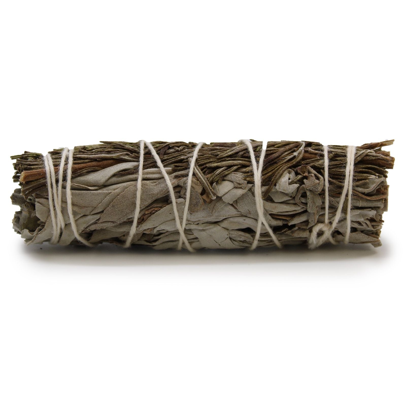 Smudge Stick – White Sage & Rosemary 10cm natural herbal bundle for smoke cleansing, energy clearing, focus enhancement, meditation and spiritual rituals
