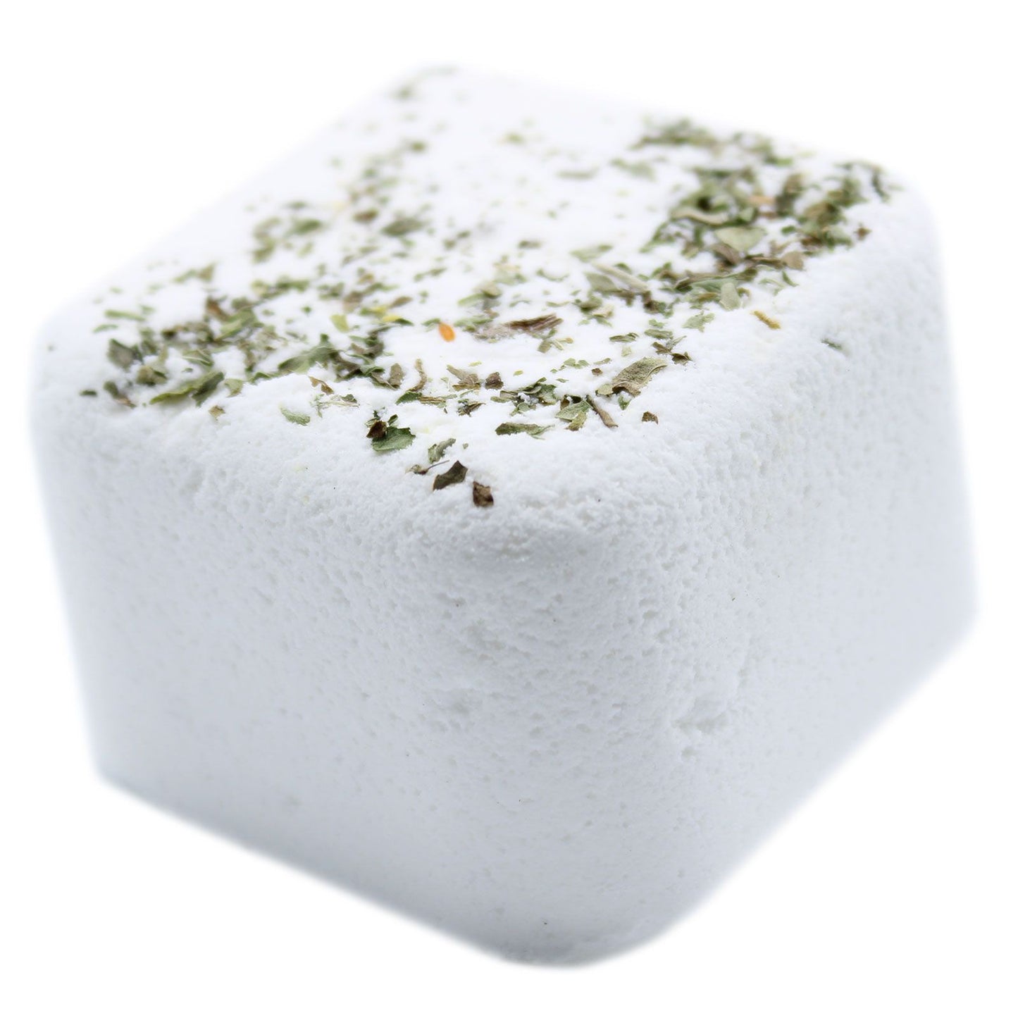 Set of 6 Kick Start aromatherapy shower steamers with spearmint and eucalyptus essential oils.