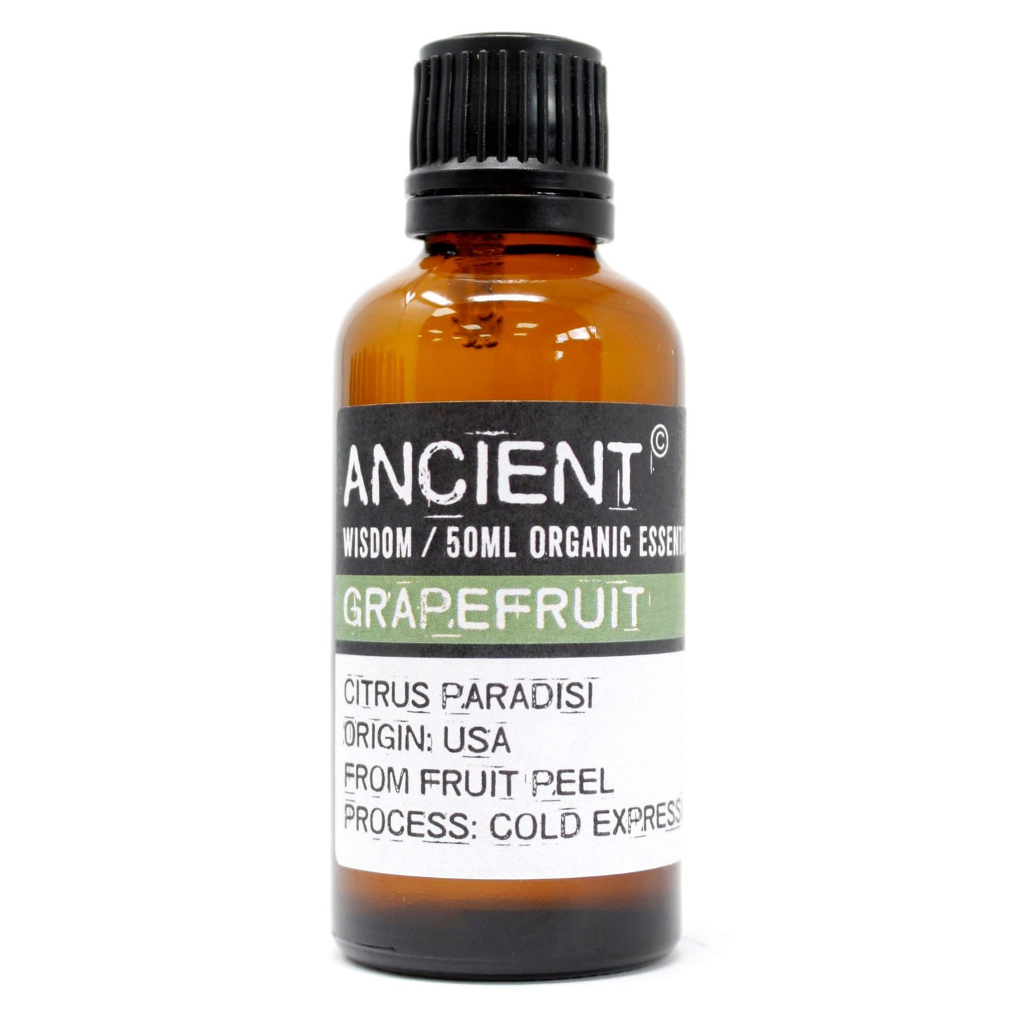 Organic Grapefruit Essential Oil 50ml with bright fresh citrus aroma for aromatherapy and home fragrance.