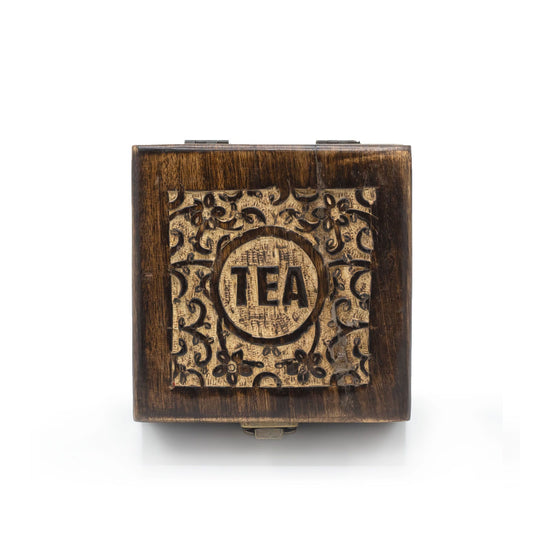 Carved Tea Box - Small