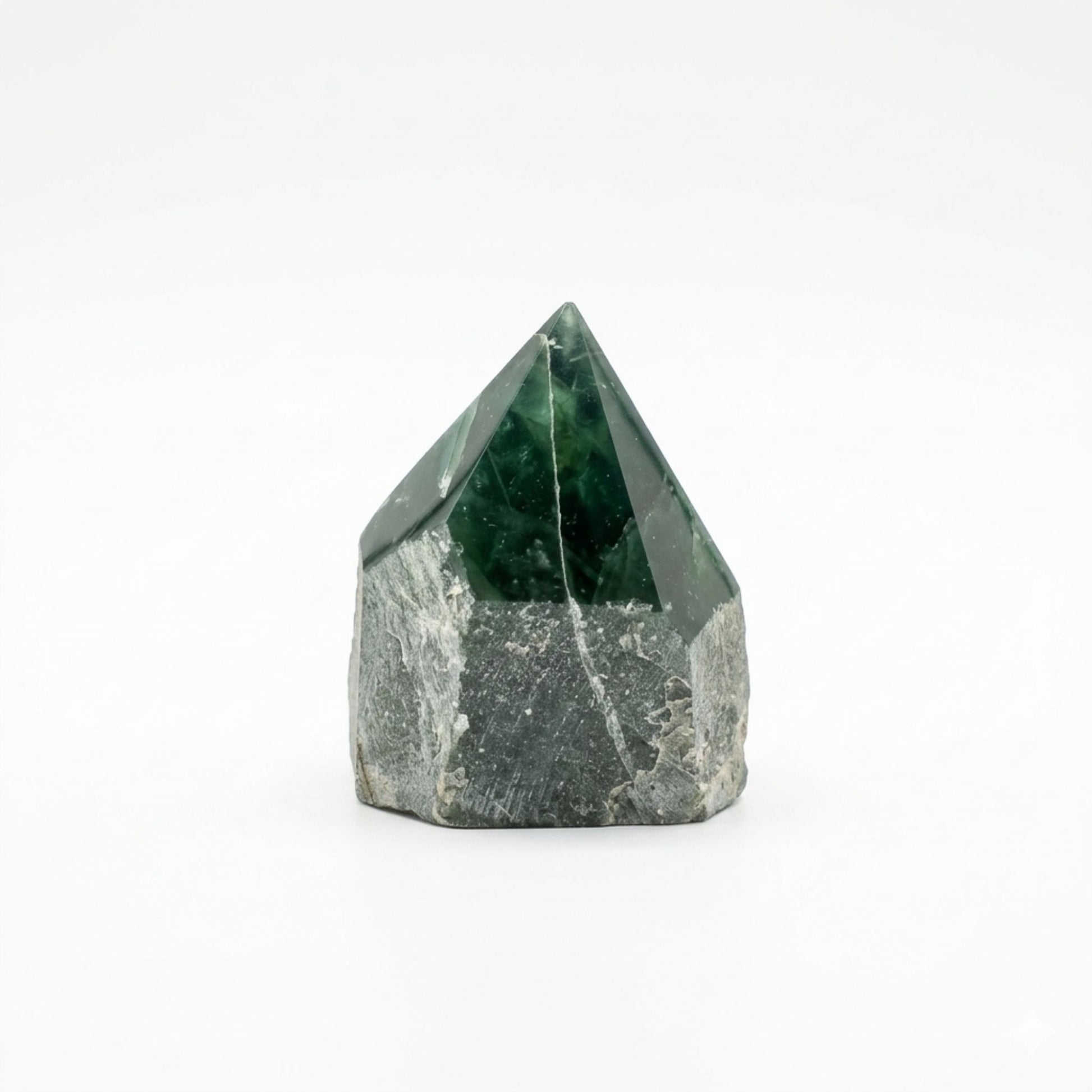 Green Aventurine polished crystal points raw base green gemstone points