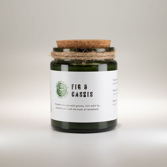 Greenman Woodwick Soy Candle - Fig & Cassis