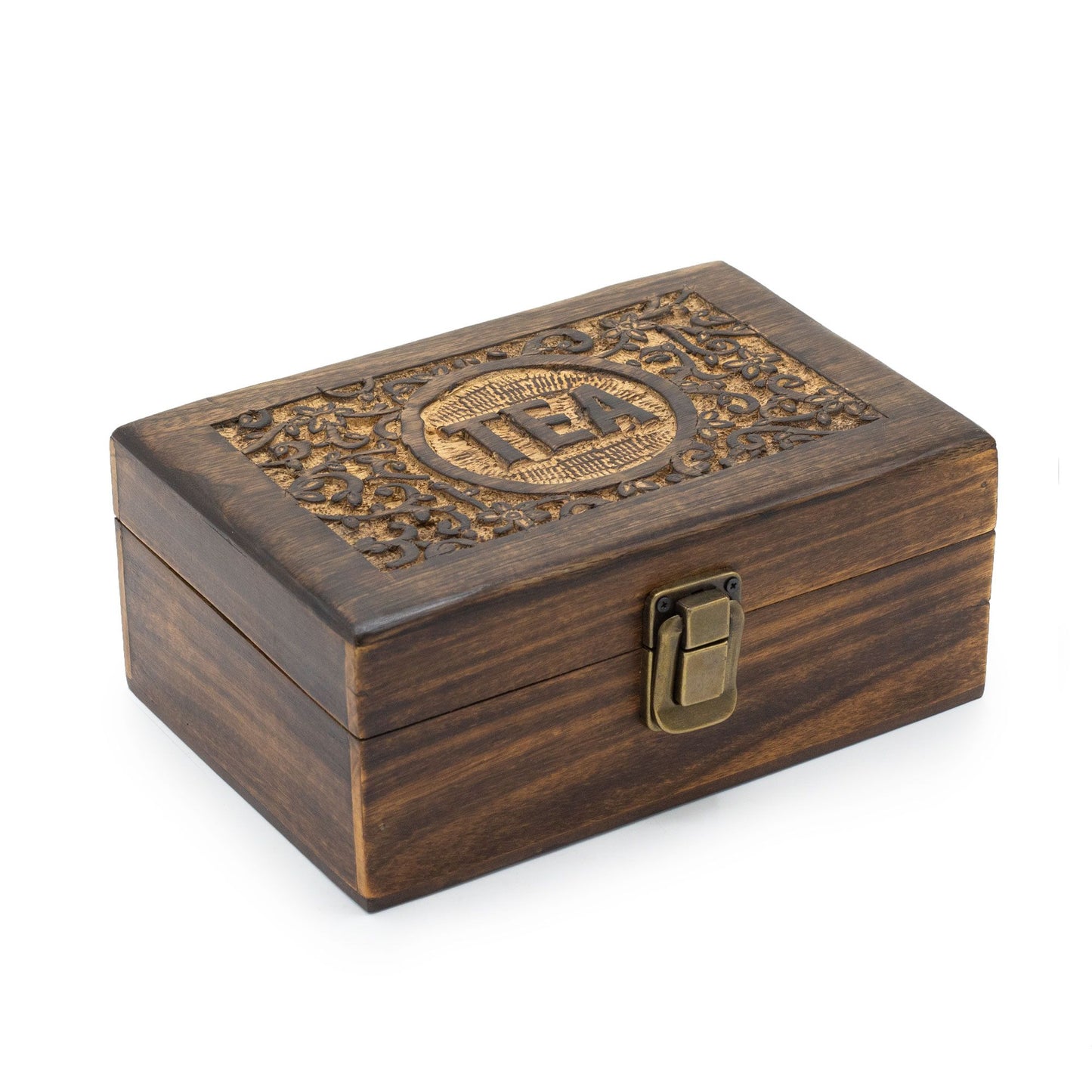 Carved Tea Box - Medium