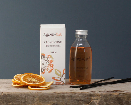 Agnes and Cat reed diffuser refill Windermere 150ml lemon jasmine vanilla fragrance