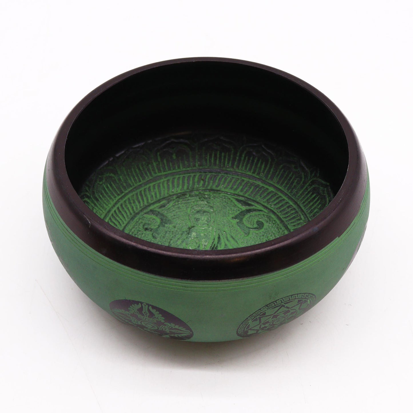 Earth Powder Singing Bowl - Mandala Buddha