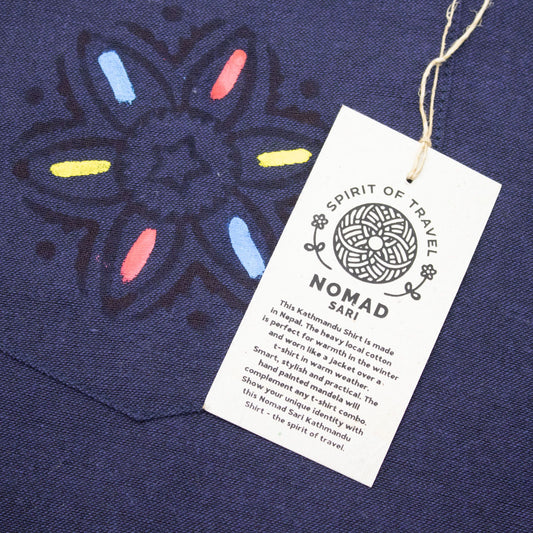 Nomad Sari Kathmandu Shirt - Indigo - Medium