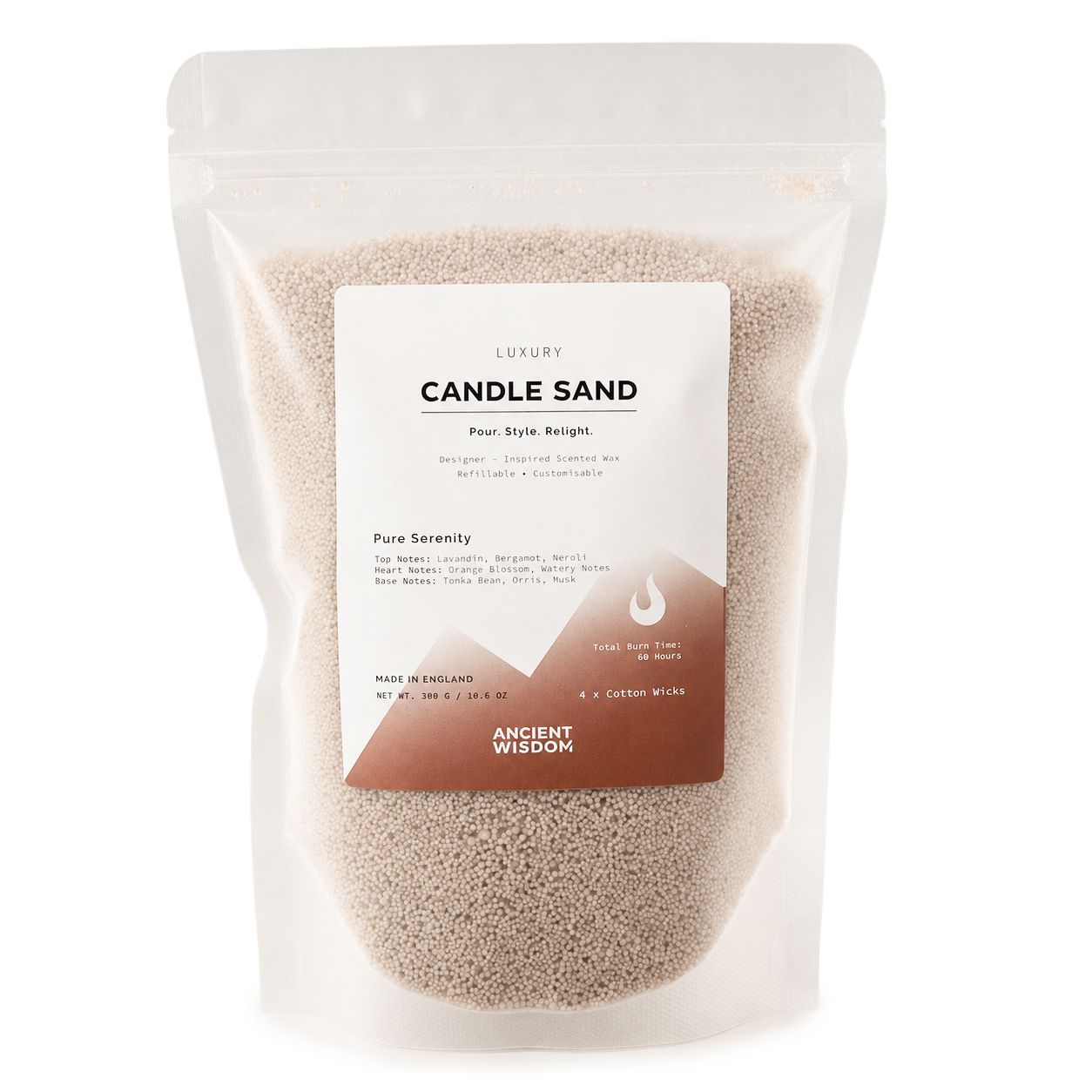 Fragranced Candle Sand - Latte Beige - Pure Serenity