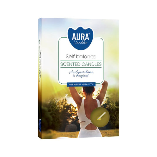 Self balance scented tealight candles set of 6 calming fragrance 4 hour burn candles