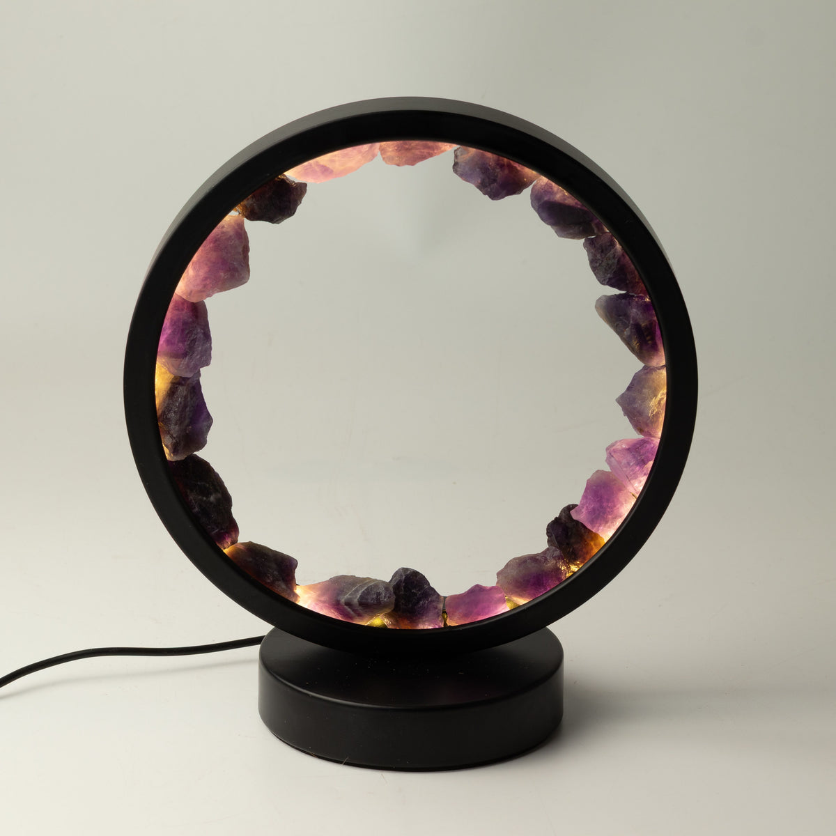 Gemstone Halo Lamp - Zen Spirit  - Amethyst