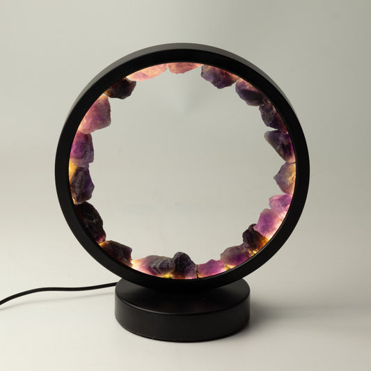 Gemstone Halo Lamp - Zen Spirit  - Amethyst