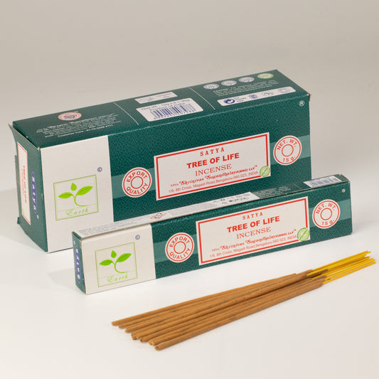 Satya Tree of Life incense sticks 15g pack of hand-rolled Indian incense