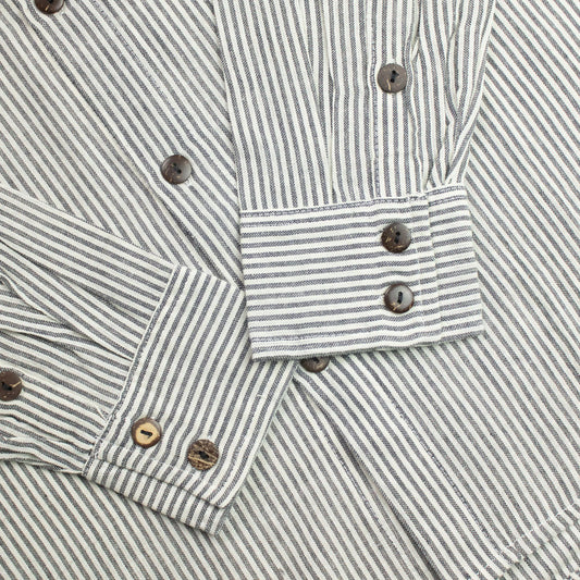 Nomad Sari Grandad Shirt - Grey Stone - Large