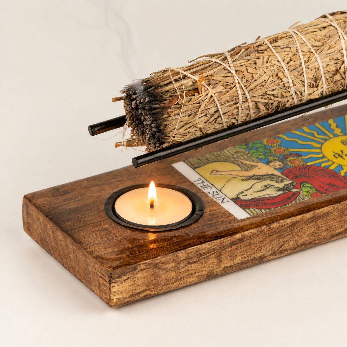 Large Sage Stick Heater Enamelled - The Sun