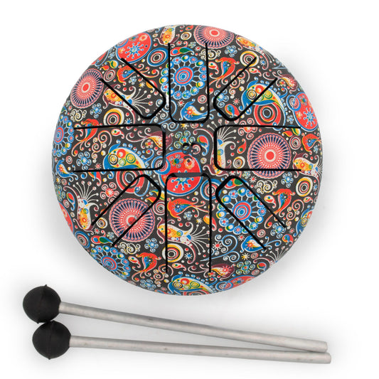 Small Hapi Drum Om Mandala- 13x9cm
