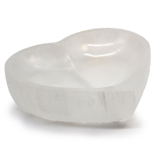 Selenite Heart Bowl XL