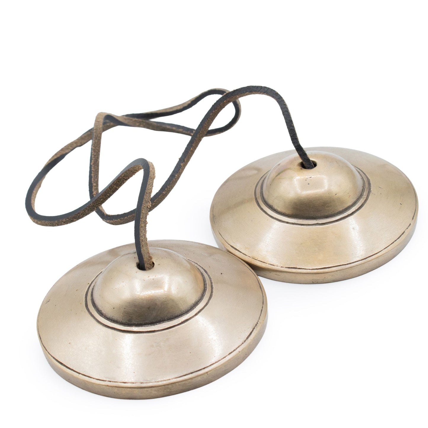Premium Brass Tibetan Tingsha - Plain Traditional - approx 7.5cm