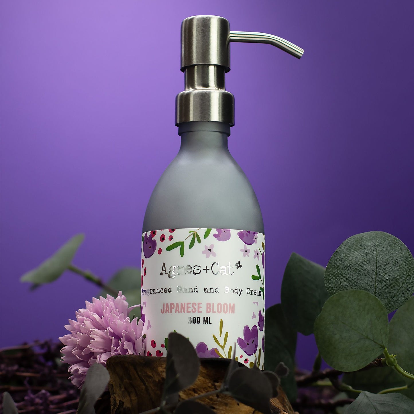 Agnes and Cat hand body cream Japanese Bloom 300ml floral moisturiser