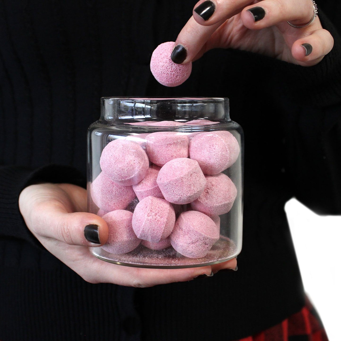 Cottage Bamboo Glass Jar Medium