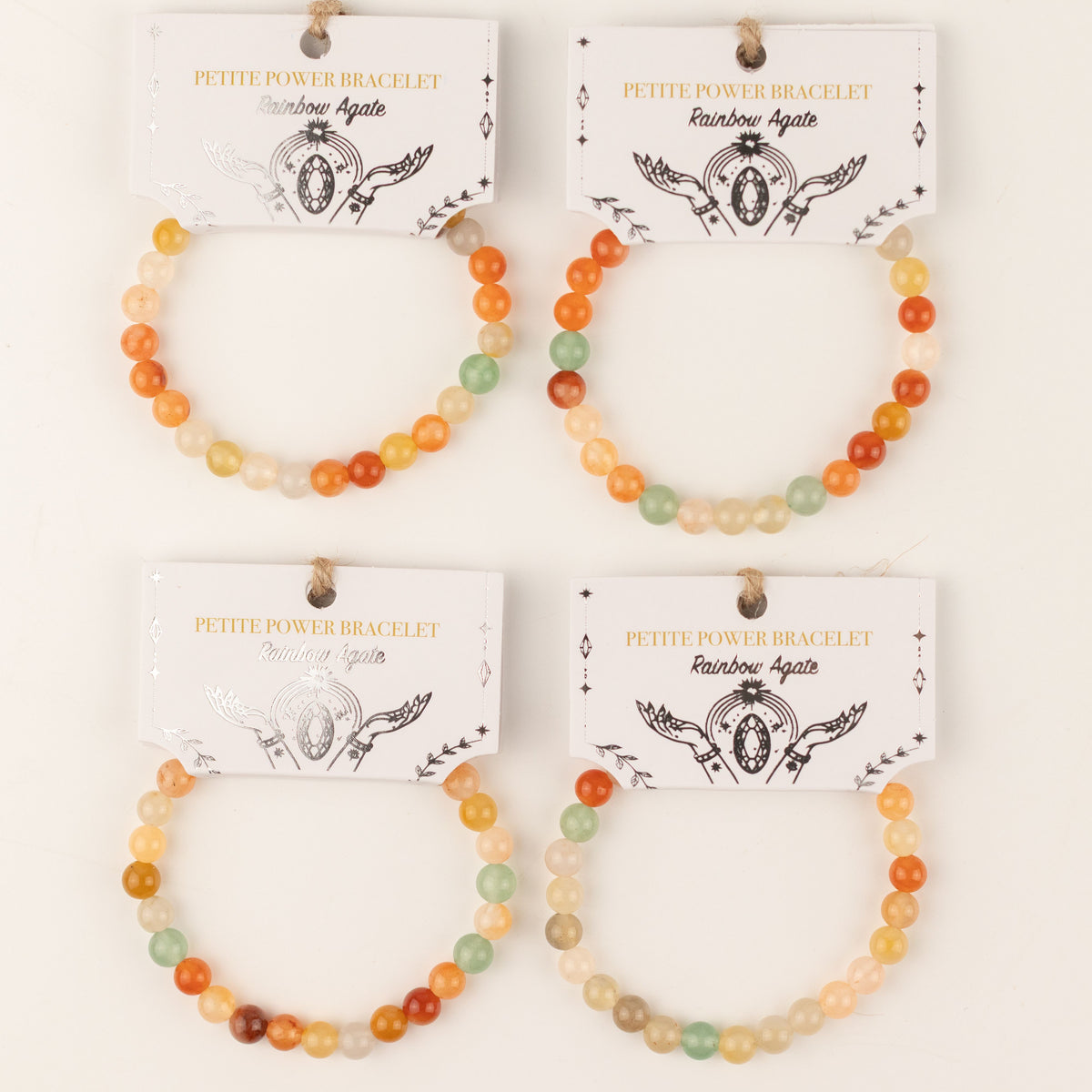 Petite Power Bracelet - Rainbow Agate