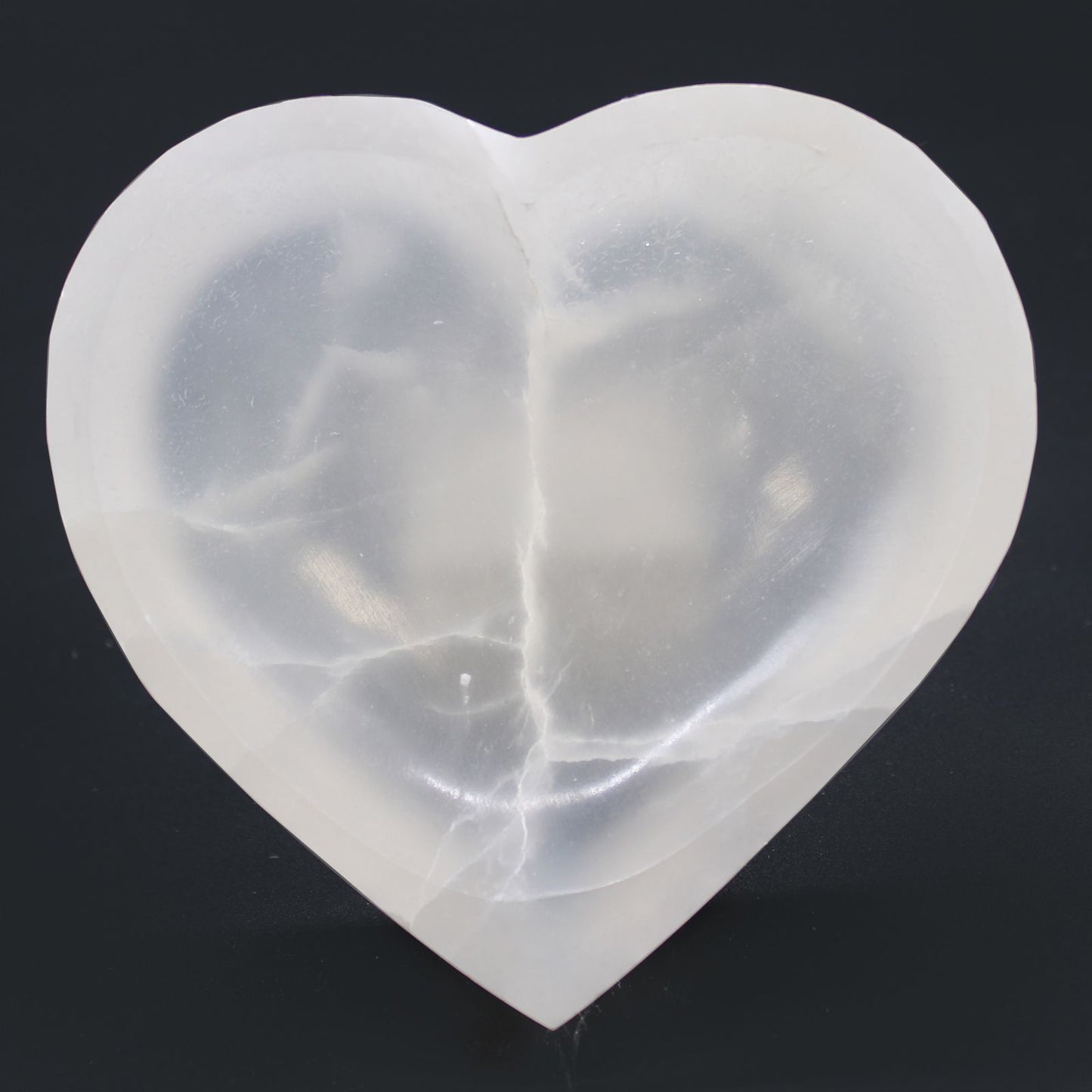 Selenite Heart Bowl XL
