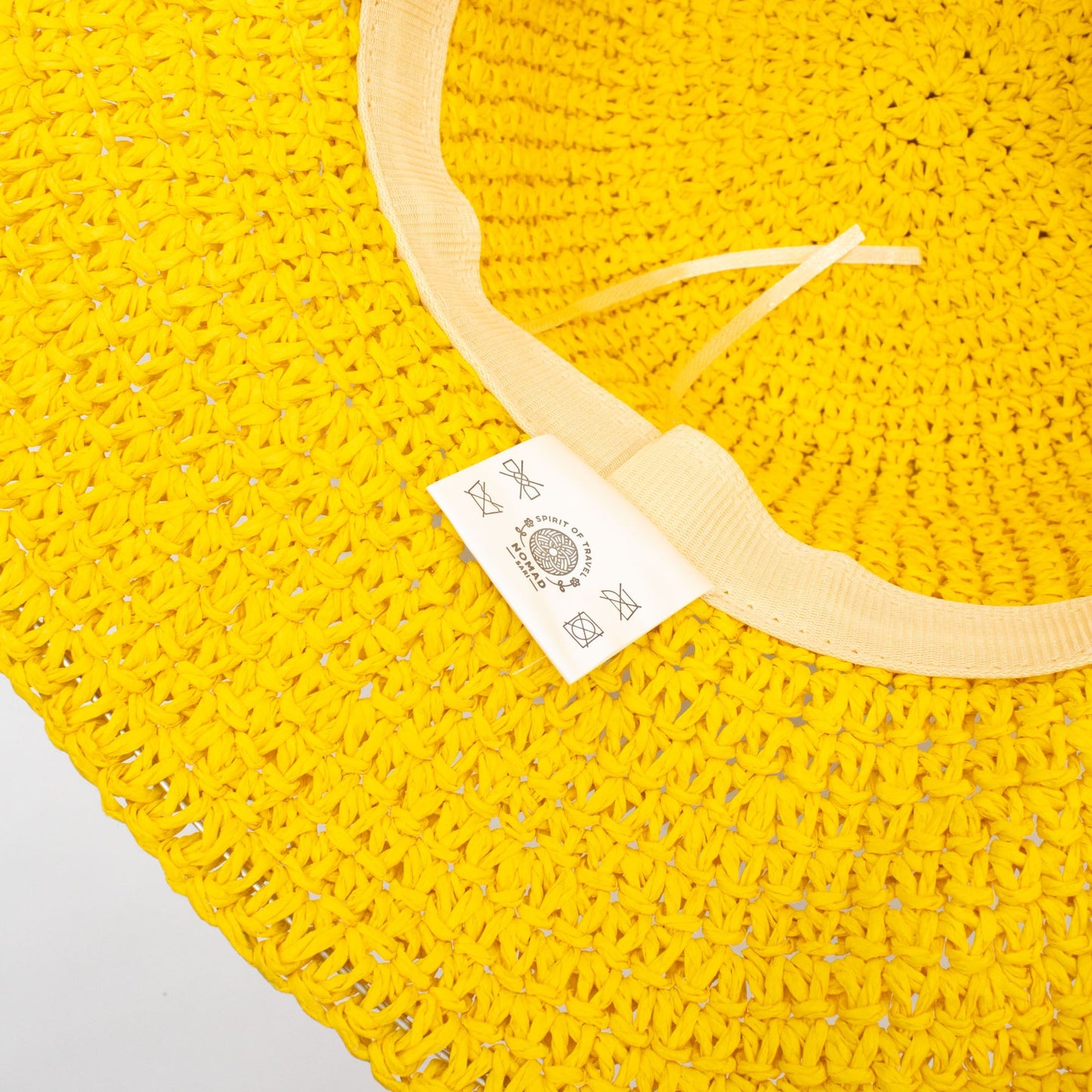 Nomad Sari Floppy Straw Sun Hat - Yellow