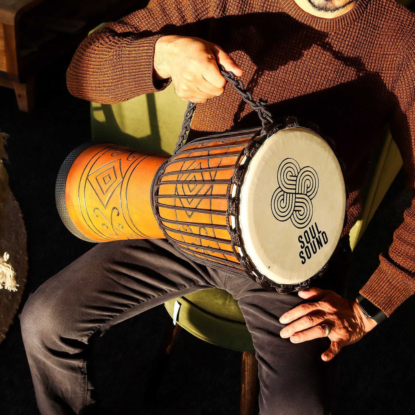 Large Pro Djembe Drum - Soul Sound Low