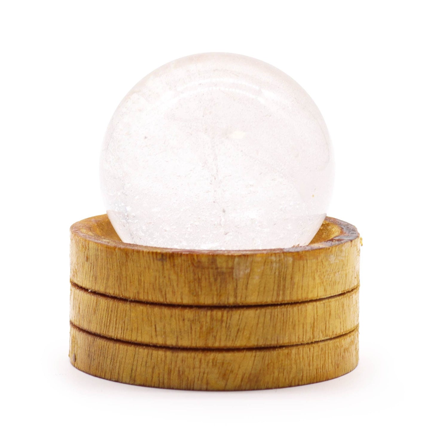 Clear Quartz sphere 50mm crystal ball with stand transparent gemstone