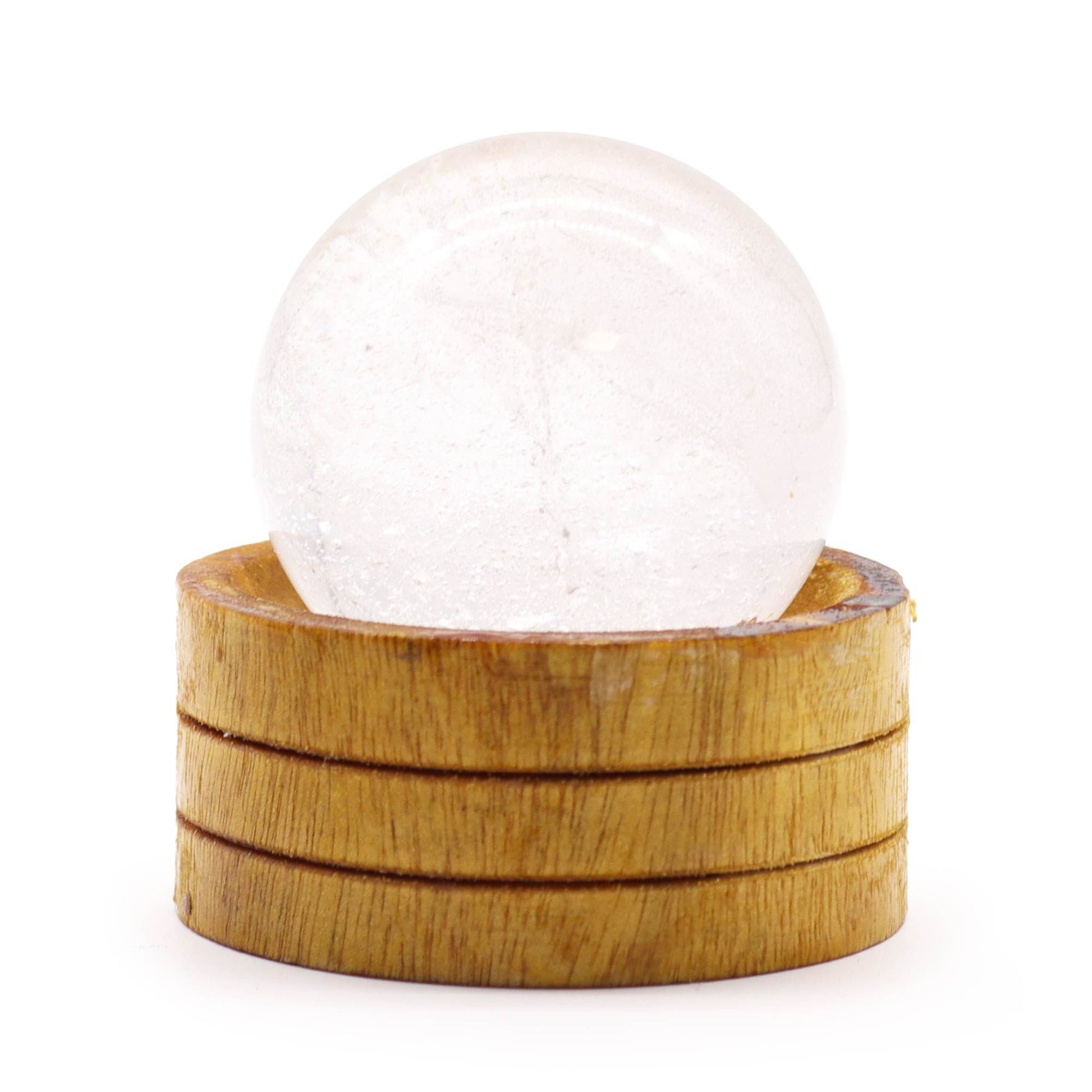 Clear Quartz sphere 50mm crystal ball with stand transparent gemstone