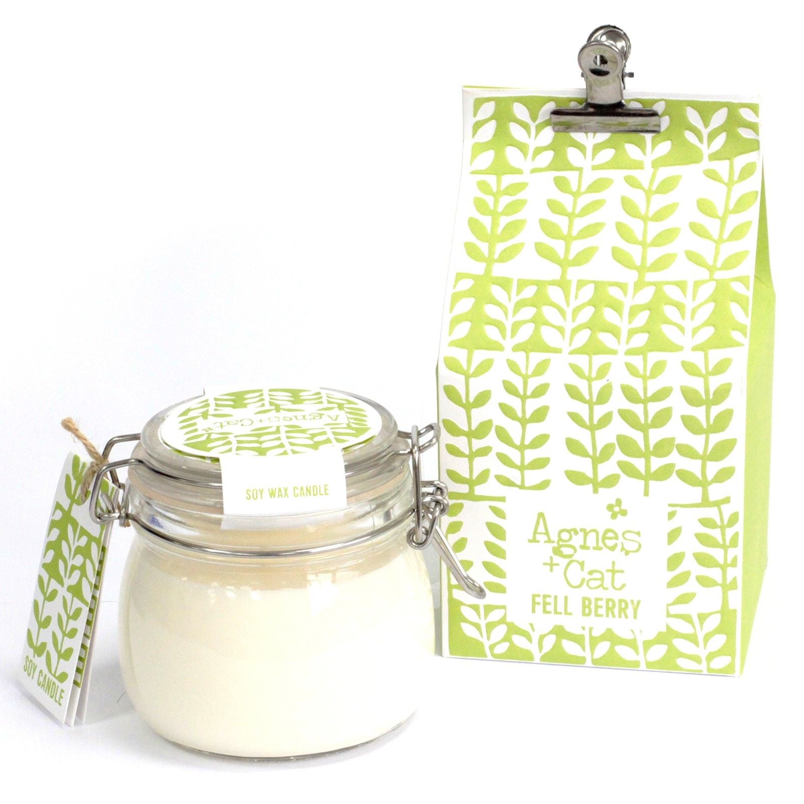 Agnes + Cat Fell Berry Kilner Jar Soy Candle – fruity berry candle in glass jar