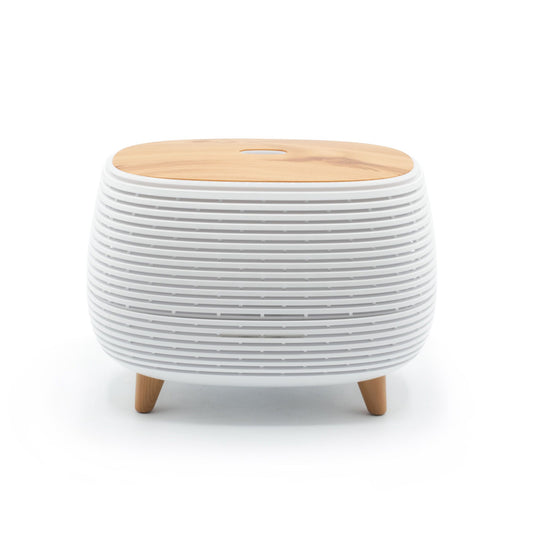 ribbed aroma diffuser led ultrasonic essential oil diffuser modern design