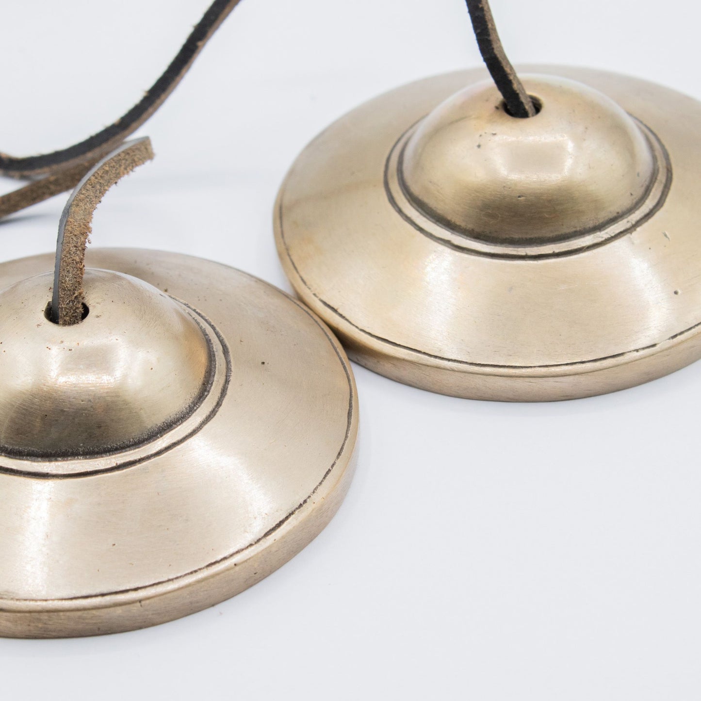 Premium Brass Tibetan Tingsha - Plain Traditional - approx 7.5cm