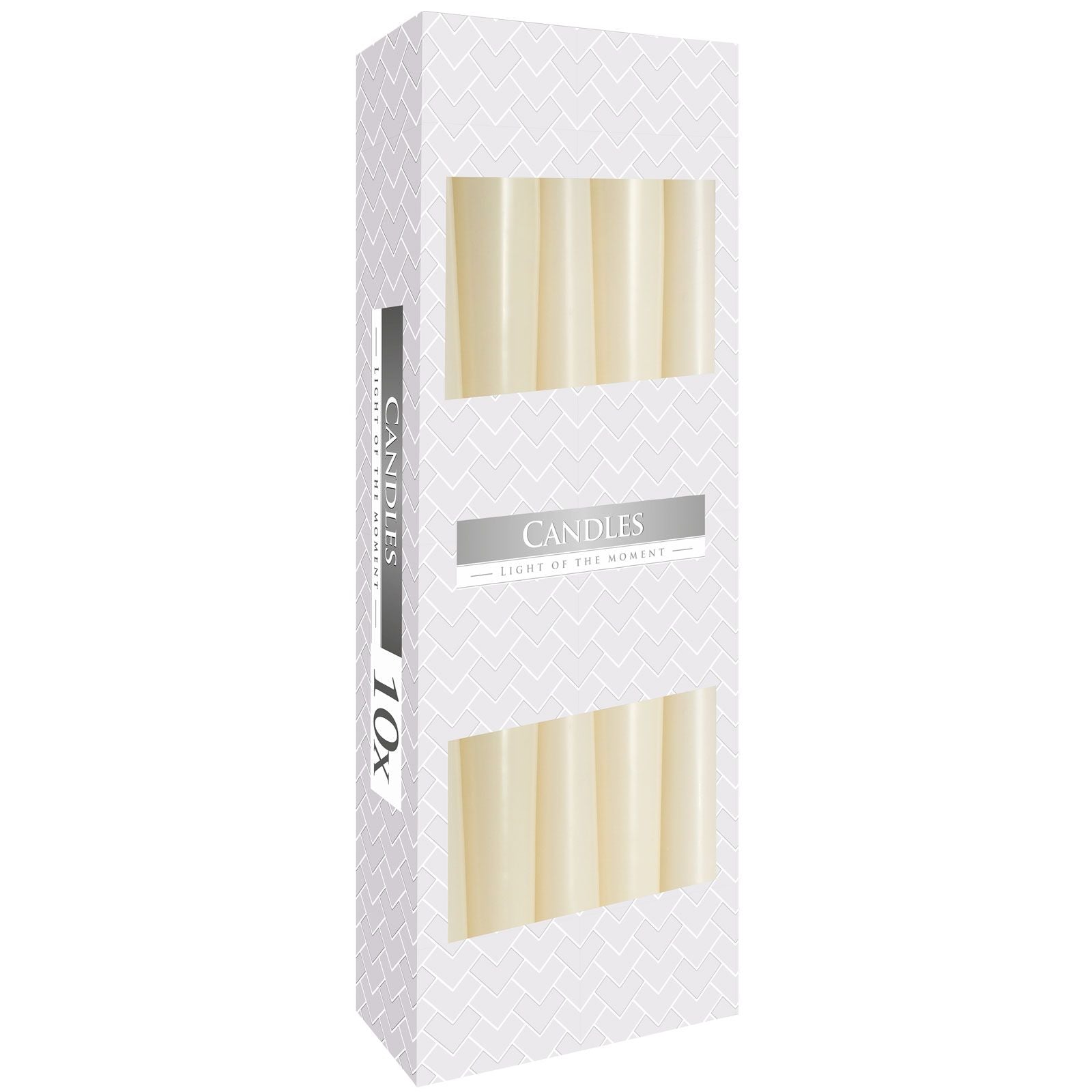 Ivory taper candle 24.5cm paraffin wax ritual candle with approx 7 hour burn time