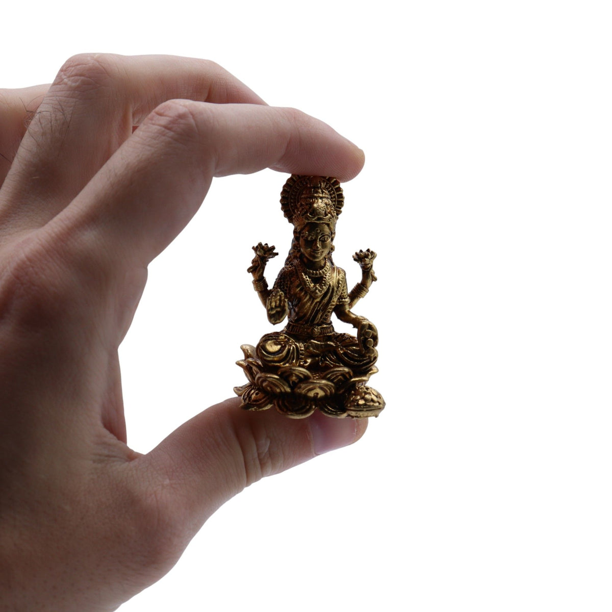 Brass Miniature Gods - Laxmi - 49mm