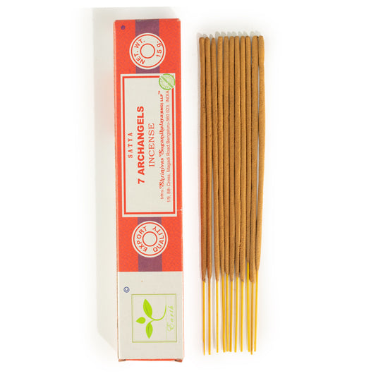 Satya 7 Archangels incense sticks 15g pack for meditation and spiritual practice