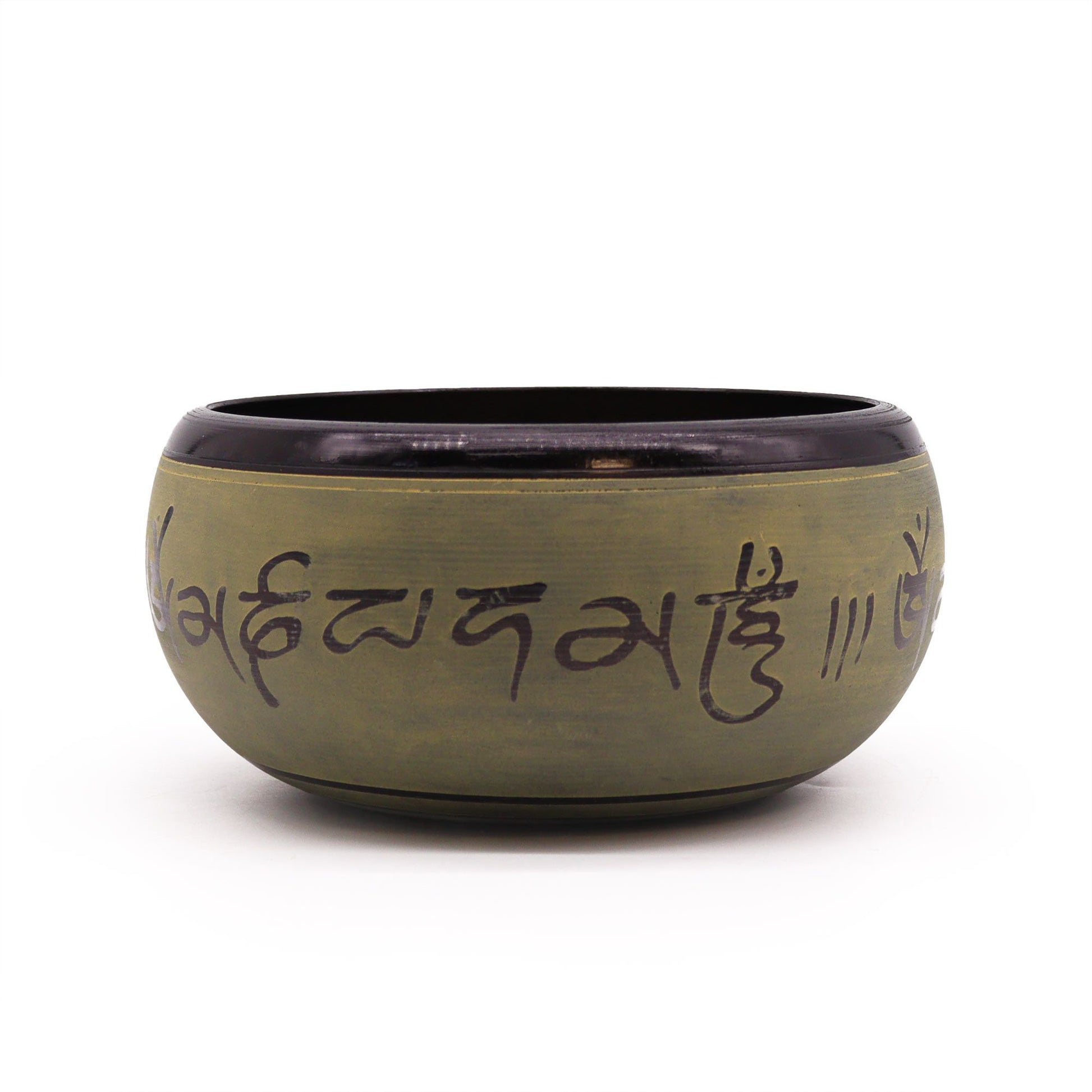 Earth Powder Singing Bowl Mantra Five Buddha 16 cm meditation & sound-healing bowl UK