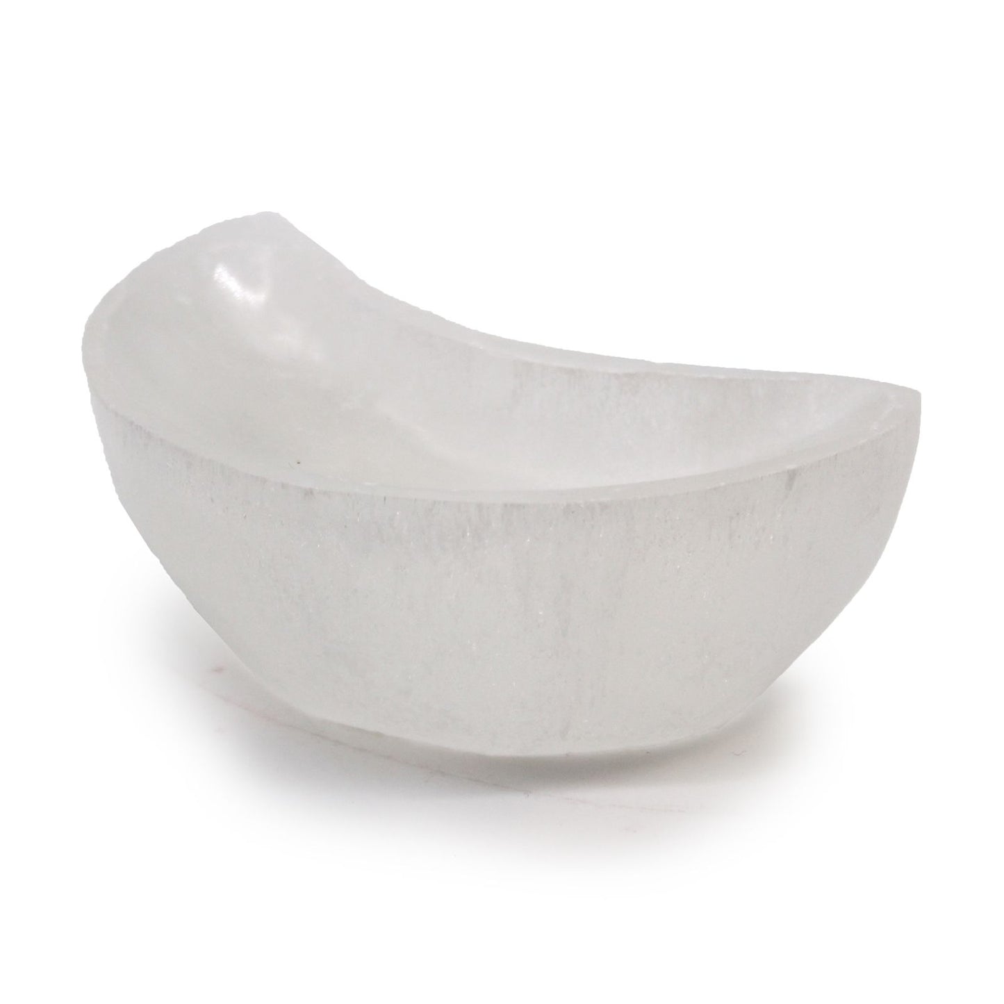 Selenite Moon Bowl Small