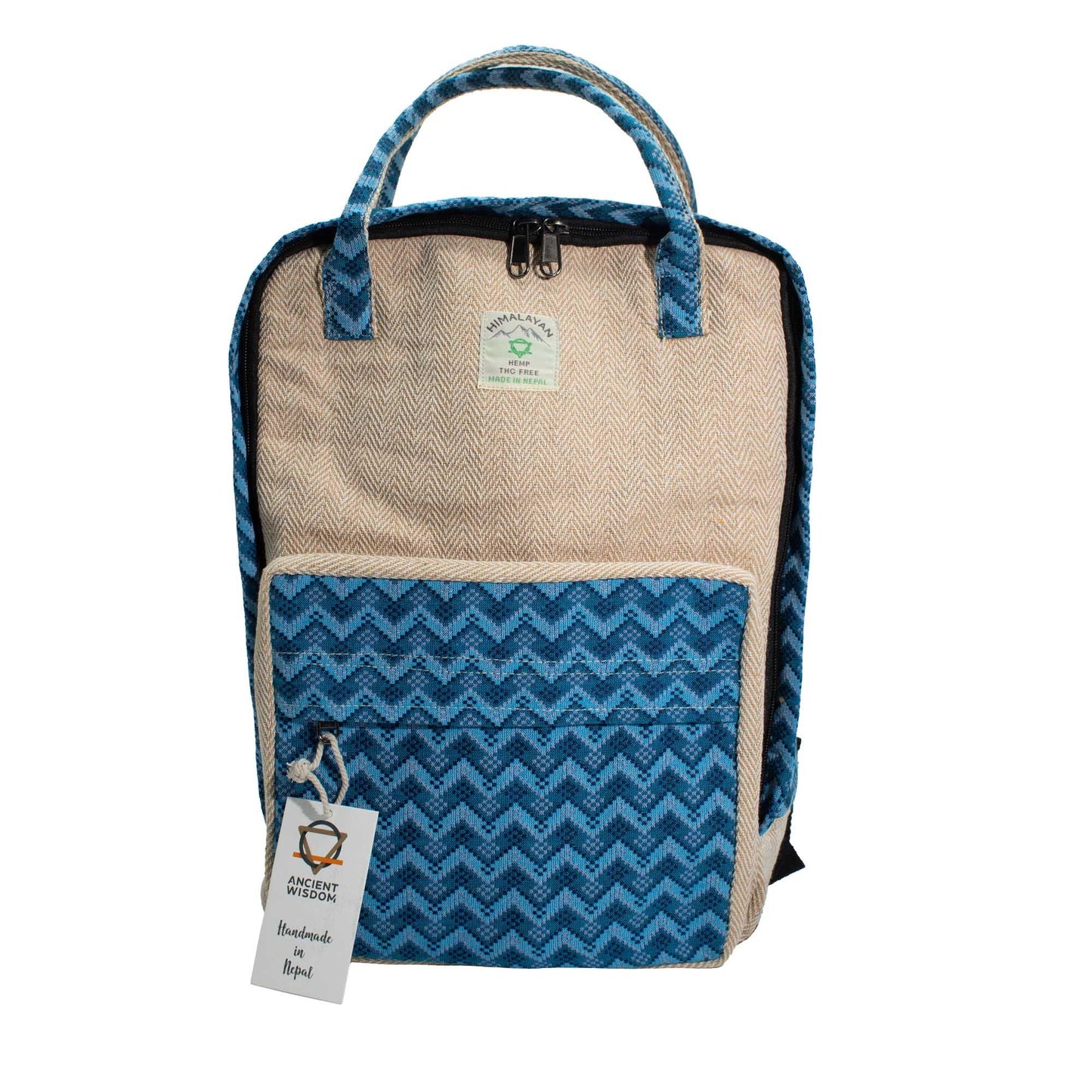 Standard Kathmandu Backpack Dhaka Design 34 x 27 x 10 cm woven boho backpack with multiple compartments and zips