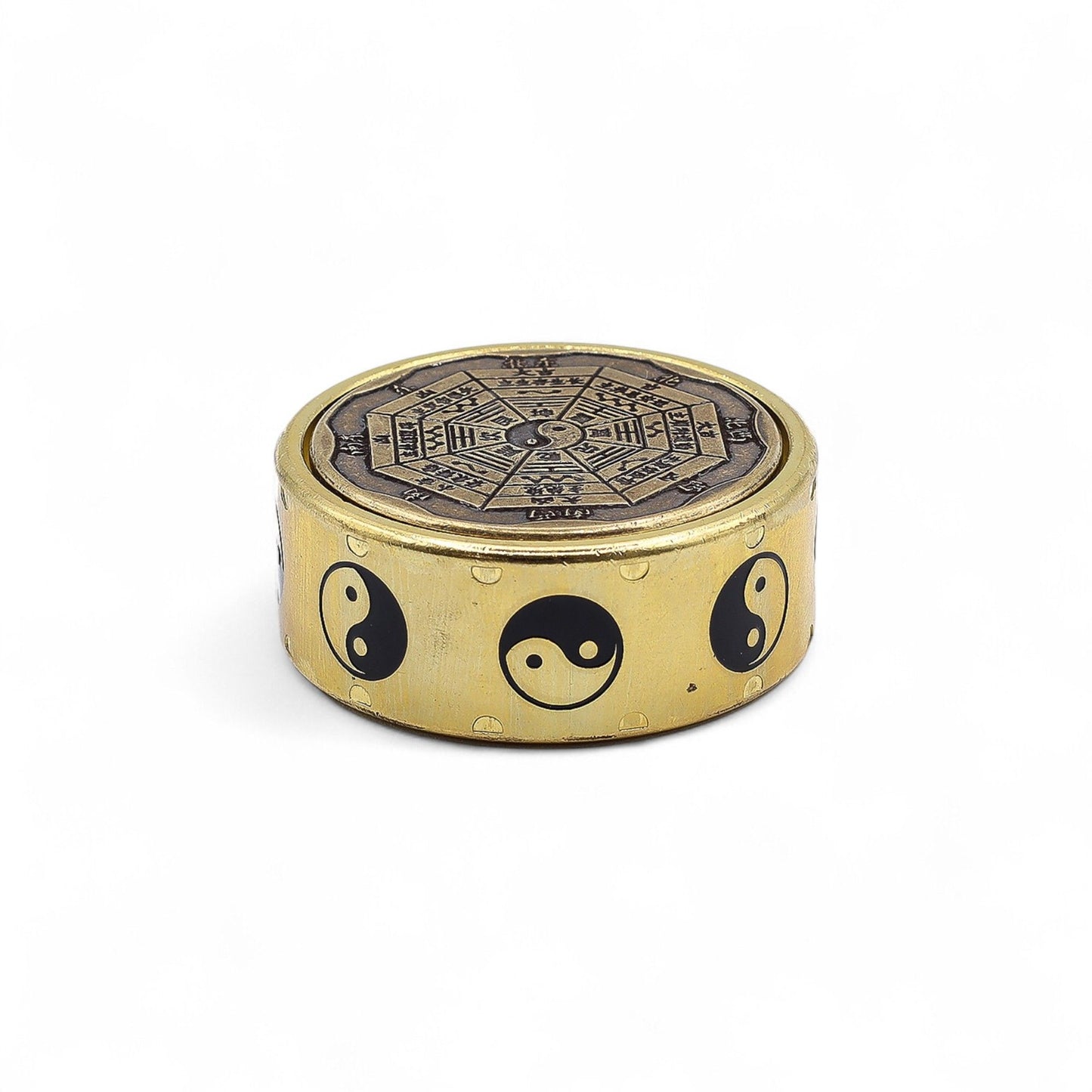 Feng Shui Bagua energy disc with Yin Yang symbol for balance and protection