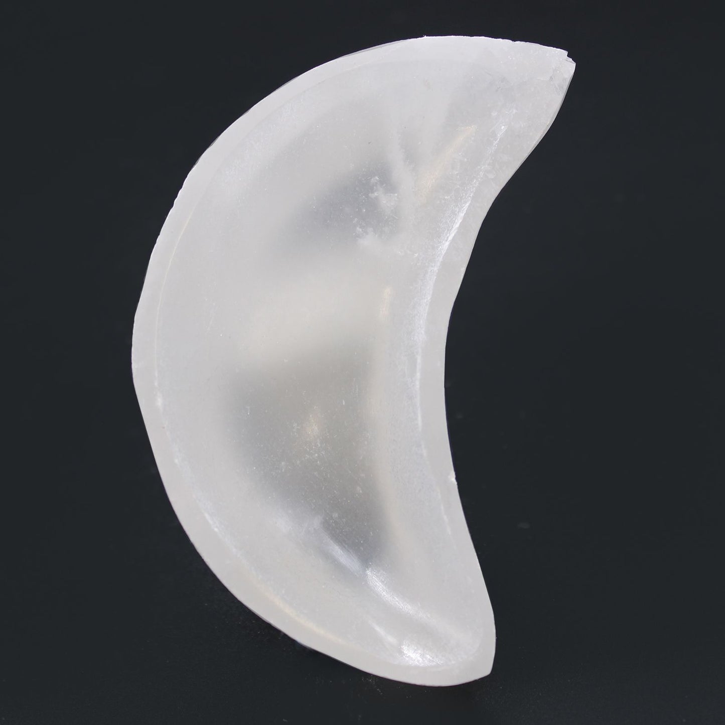 Selenite Moon Bowl small10 cm crystal cleansing bowl UK