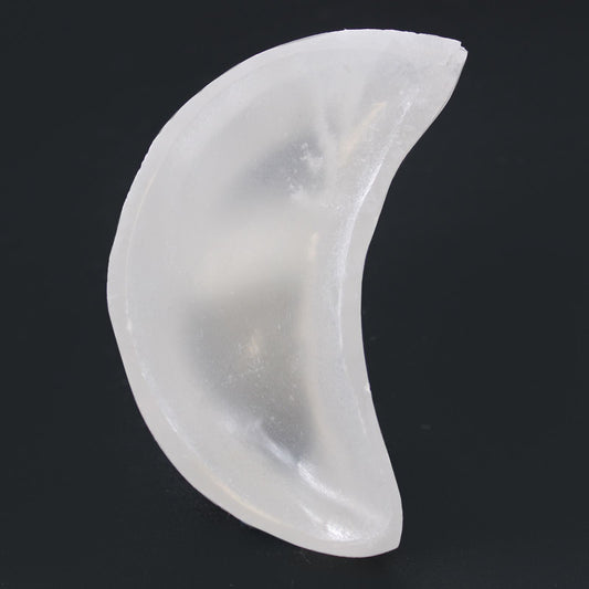 Selenite Moon Bowl small10 cm crystal cleansing bowl UK
