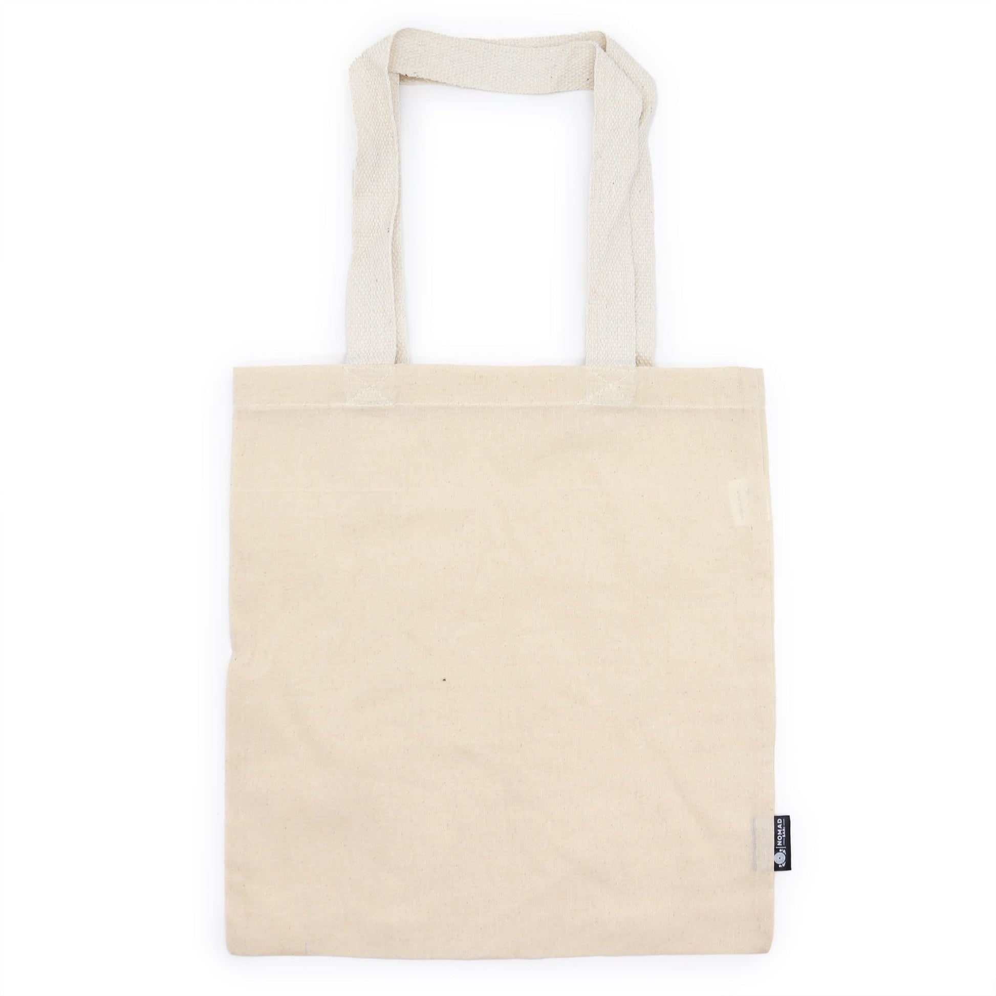 Unprinted natural 4oz cotton tote bag suitable for shopping, crafts and personalisation.