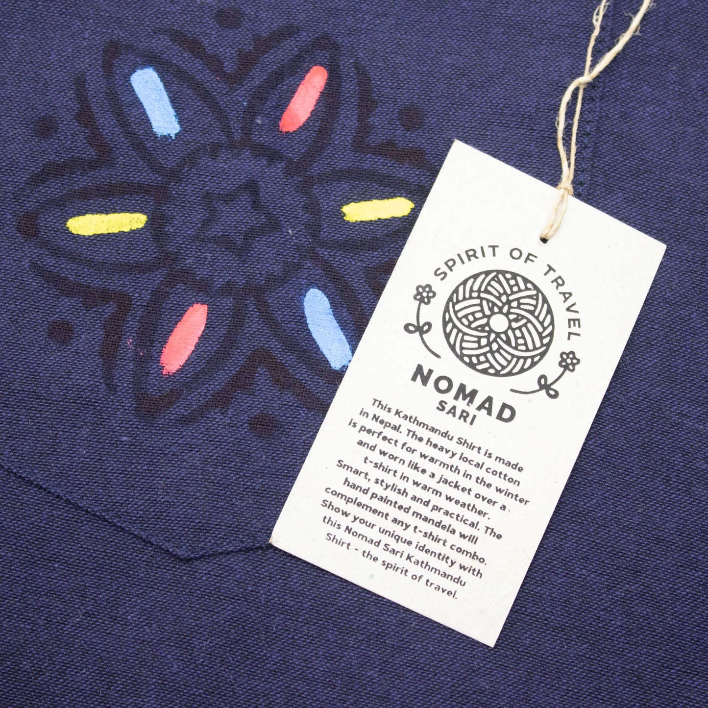 Nomad Sari Kathmandu Shirt - Indigo - XXL