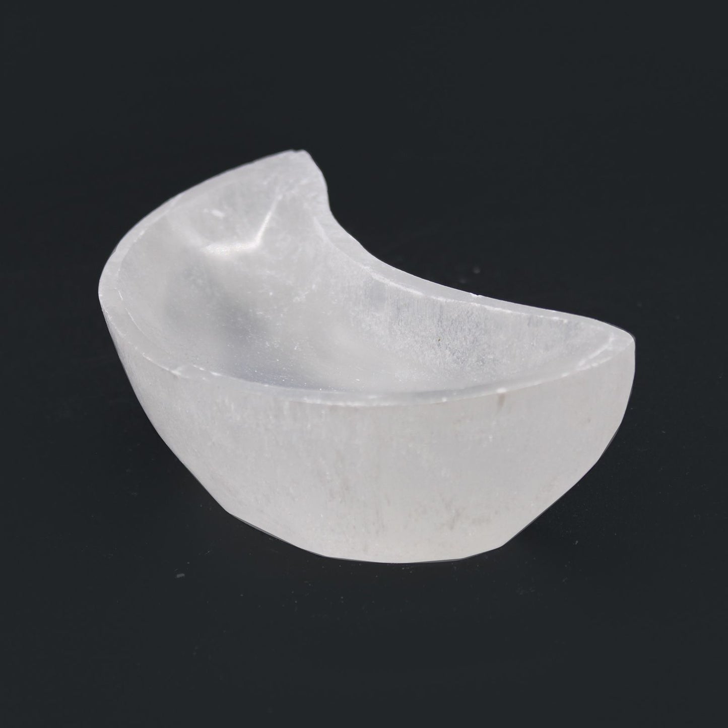 Selenite Moon Bowl Small