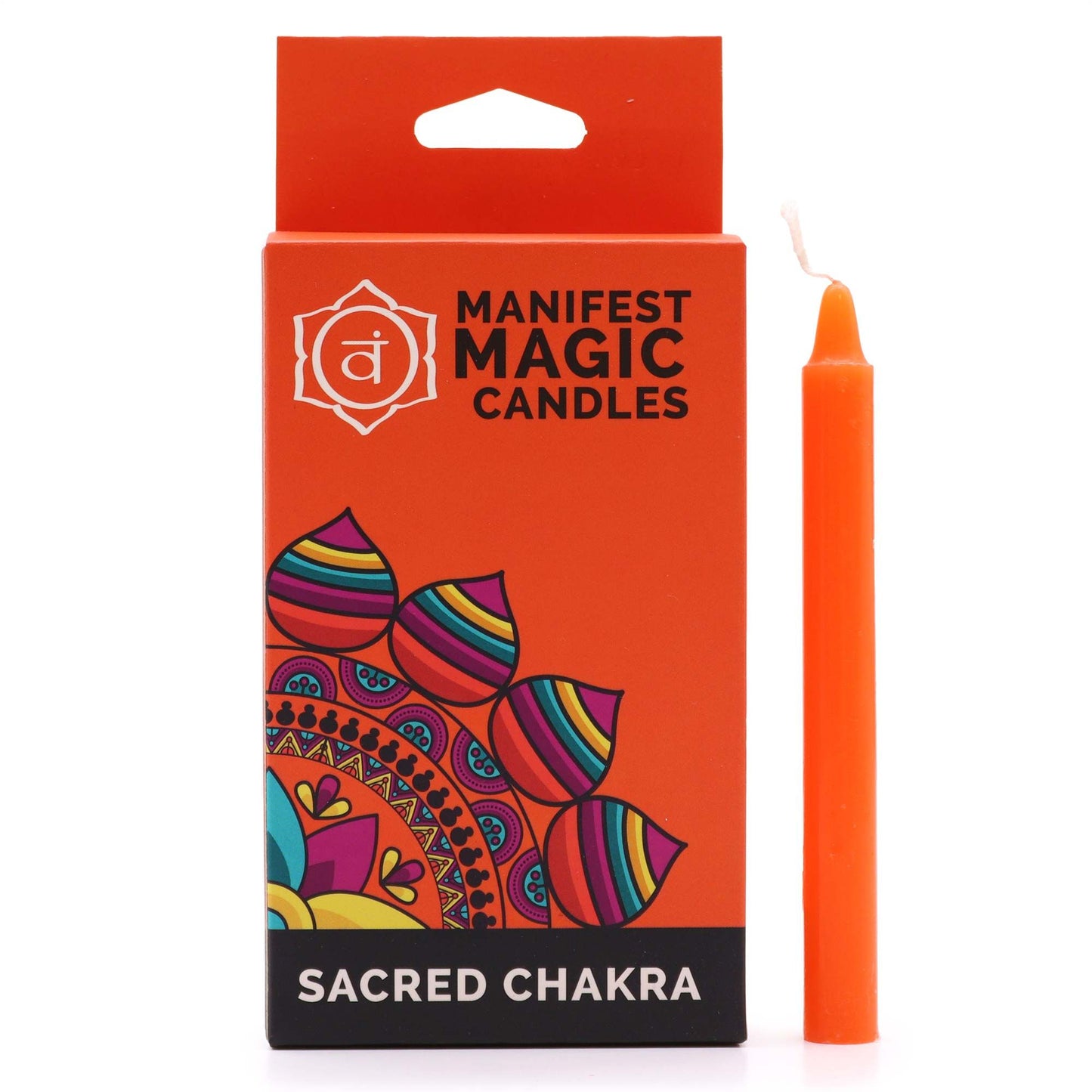 Manifest Magic Candles – Orange (Pack of 12) ritual spell candles with approx. 90 minute burn time