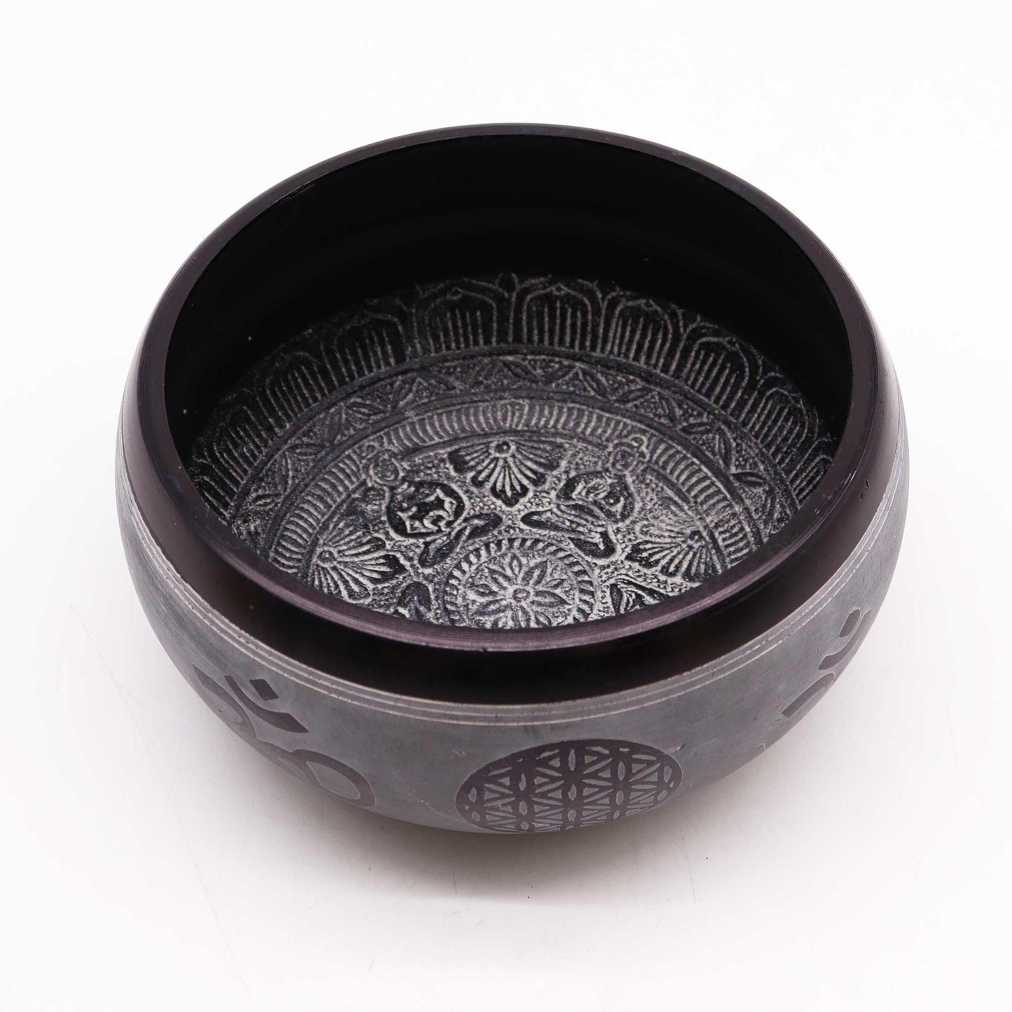 Earth Powder Singing Bowl - Om Five Buddha