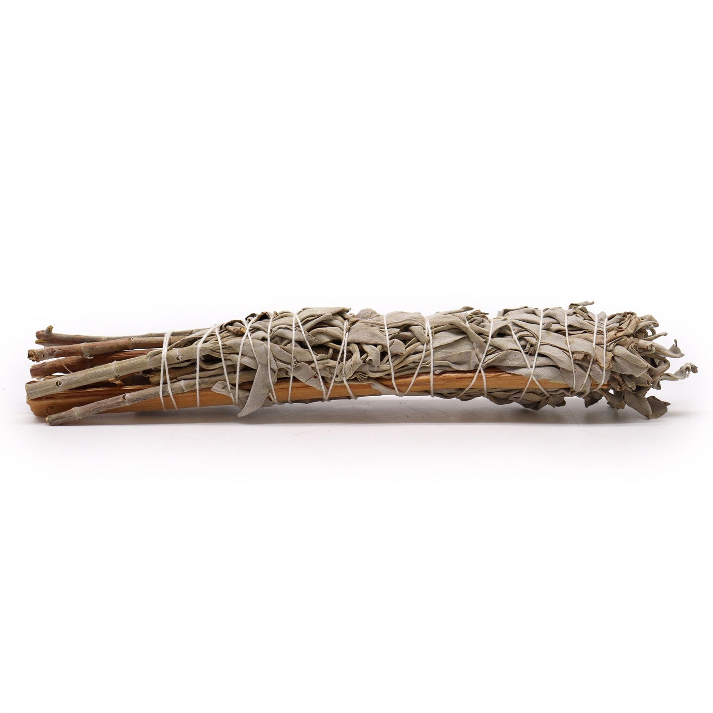 Smudge Stick – White Sage with Mexican Palo 10cm herbal bundle for smoke cleansing, grounding, energetic support, ritual ambience and spiritual practice