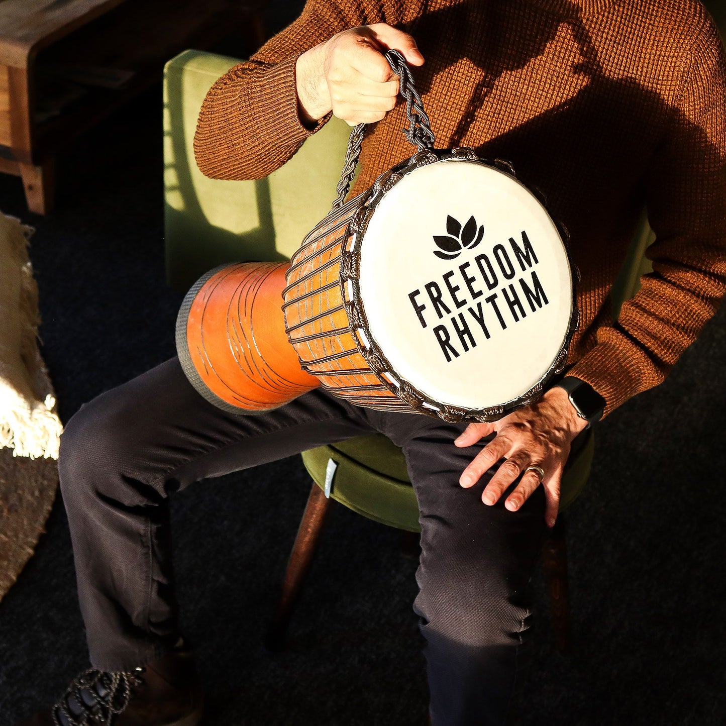 Large Pro Djembe Drum - Freedom Rhythm High