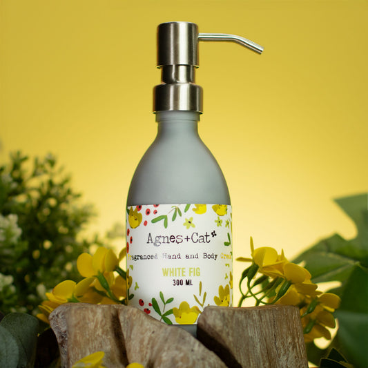 Agnes and Cat hand body cream white fig 300ml moisturiser