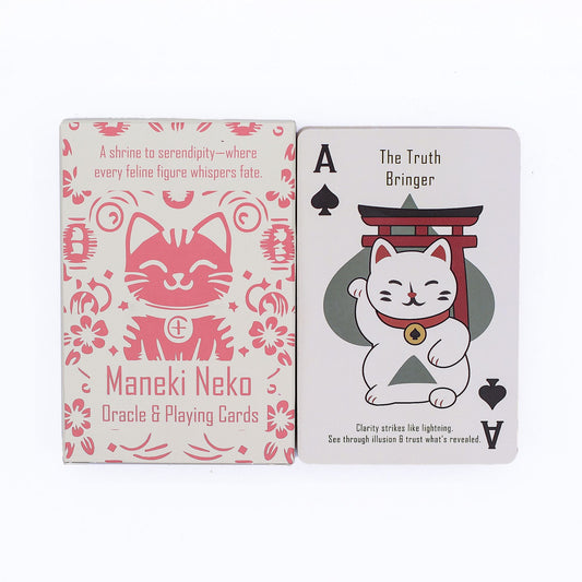 Fortune Cats Playing & Oracle Cards- Maneki Neko Deck
