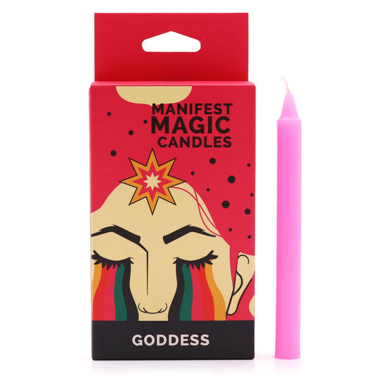 Manifest Magic Candles – Pink (Pack of 12) ritual spell candles with approx. 90 minute burn time